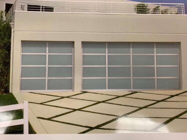 Modern Aluminum Door Series Combo Double and Single Door Clear Frame White Laminate Glass